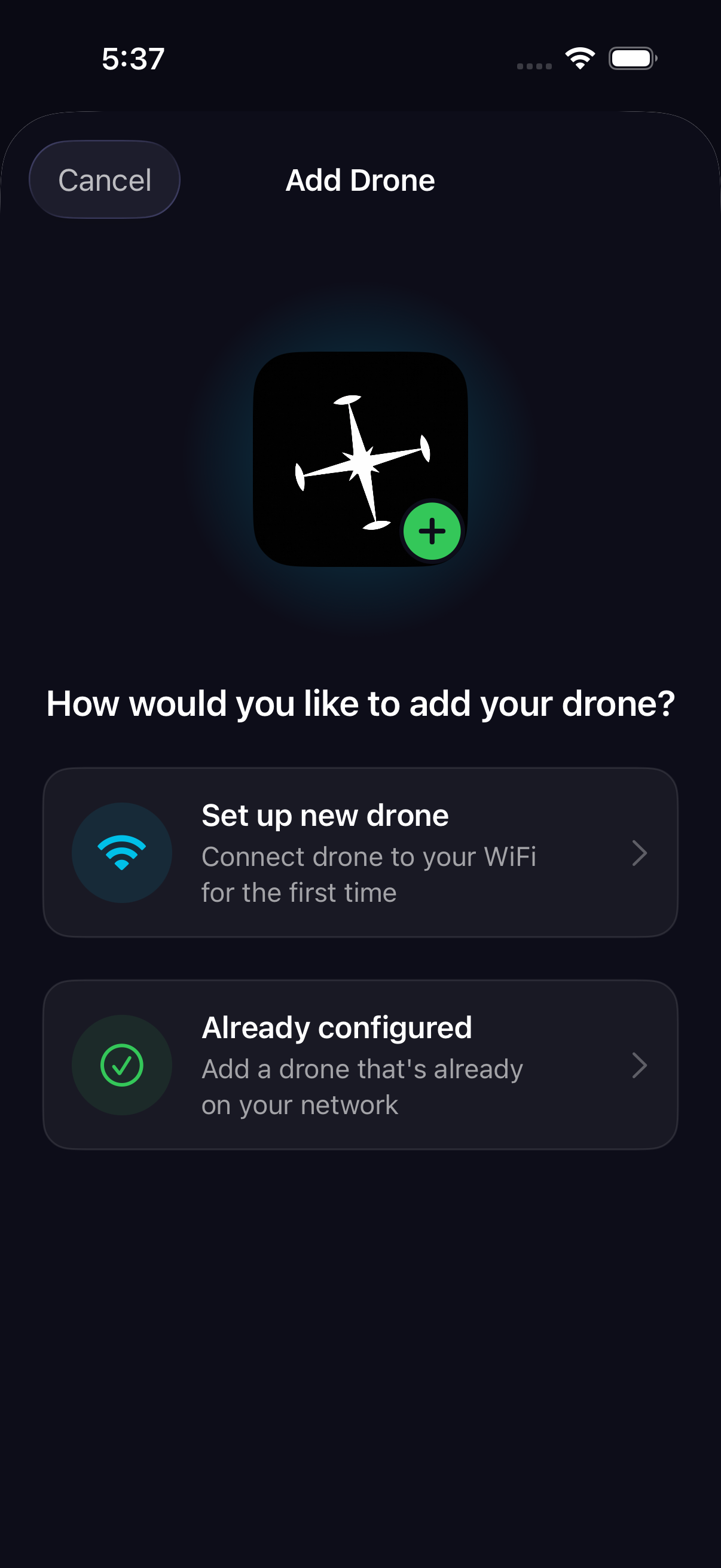Add drone sheet