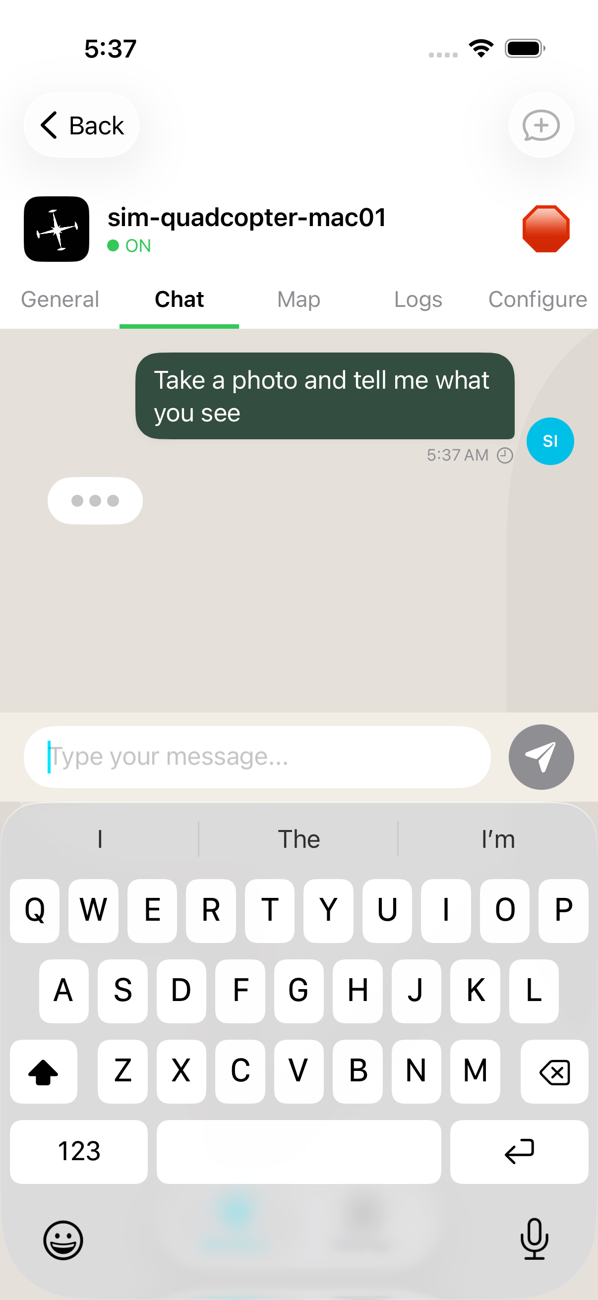 Astral app — assistant reply